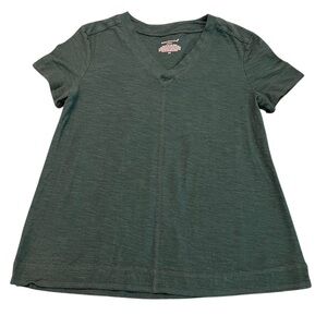 Women's Westbound Petite Short Sleeve V-Neck Tee in Green